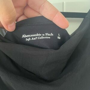 Abercrombie & Fitch Black Soft Collection Off the shoulder top